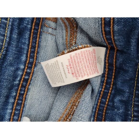 Boden girls denim overalls 11-12Y Stars Lining Skinny Pockets Nordstrom Preppy - Picture 7 of 8